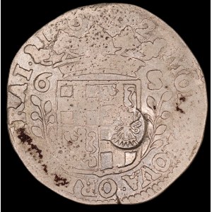 Netherlands. Zwolle 6 Stuivers Rijderschelling 1682 With Countermark Silver
