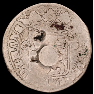 Netherlands. Zwolle 6 Stuivers Rijderschelling 1686 With Countermark Silver