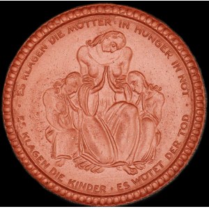 Germany. Porcelain Saxony Medal 1921 Red Cross