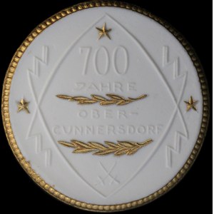 Germany. Porcelain Kottmar Medal 1221-1921 Goldleaf