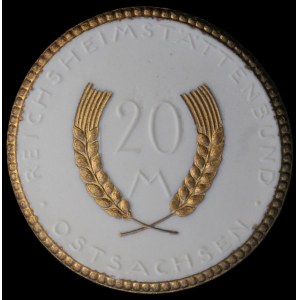 Germany. Porcelain East Saxony 20 Mark 1921 Goldleaf