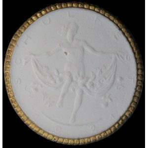 Germany. Porcelain Medal 1922 Womens' School Goldleaf