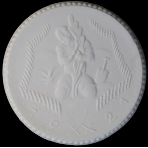 Germany. Porcelain East Saxony 10 Mark 1921