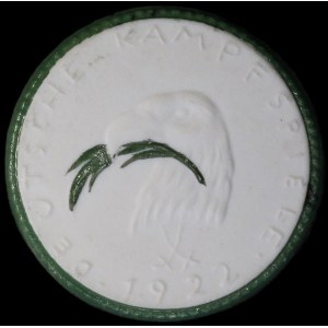 Germany. Porcelain Medal 1922 Camp Games