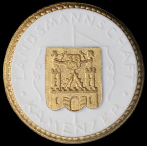 Germany. Porcelain Dresden Medal 1922 Miner's Union Goldleaf