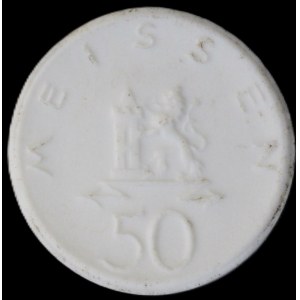 Germany. Porcelain Meissen 50 Pfennig 1922