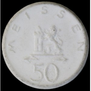 Germany. Porcelain Meissen 50 Pfennig 1922