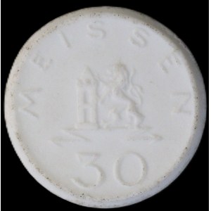 Germany. Porcelain Meissen 30 Pfennig 1921