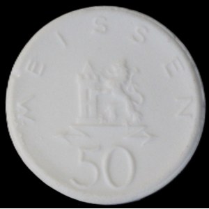 Germany. Porcelain Meissen 50 Pfennig 1921