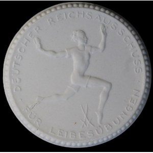Germany. Porcelain Medal 1923 Athletic Prize