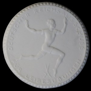 Germany. Porcelain Medal 1923 Athletic Prize