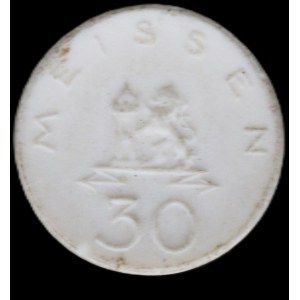 Germany. Porcelain Meissen 30 Pfennig 1921