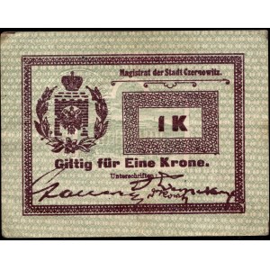Ukraine. Czernowitz 1 Krone 1914