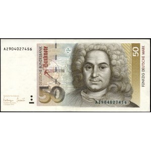 Germany. 50 Marks 1993 Prefix AZ/S6
