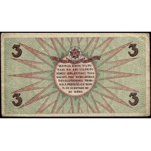 Latvia. 3 Rubli 1920