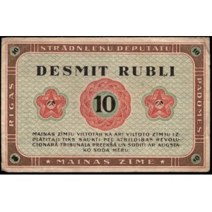 Latvia. 10 Rubli 1919