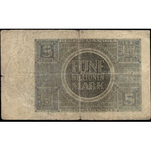 Germany. 5 Trillion Marks Billionen 1924