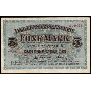 Poland. Kowno 5 Marek 1918 A