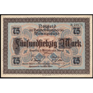 Lithuania. 75 Mark 1922 Memel