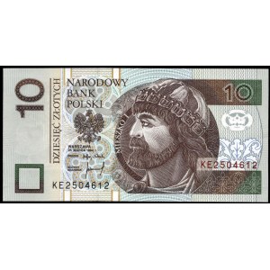 Poland. 1994 10 Zlotych Prefix KE