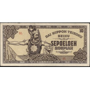 Netherlands East Indies. Japanese Govt 10 Roepiah 1944