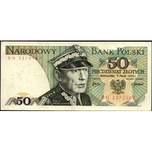 Poland. 1975 50 Zlotych Prefix BN