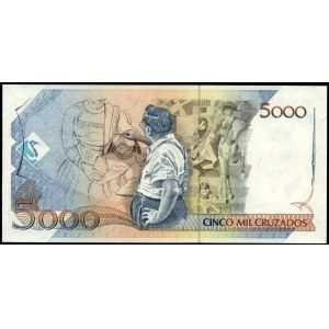 Brazil. 5 Cruzados Novos 1989