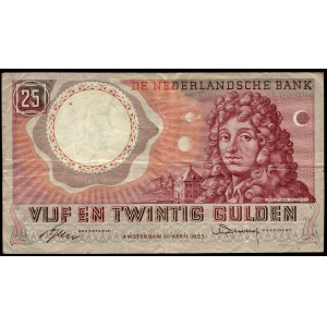 Netherlands. 25 Gulden 1955