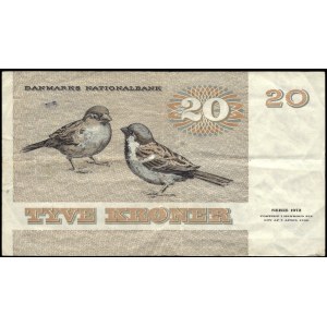 Denmark. 20 Kroner 1972