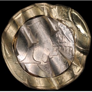 Luxembourg. 1 Euro 2014 Mint Error Waffle Cancelled