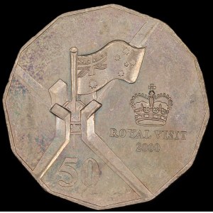 Australia. 50 Cents 2000 Royal Visit