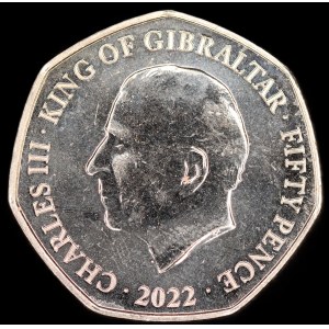 Gibraltar. 50 Pence 2022 End of An Era