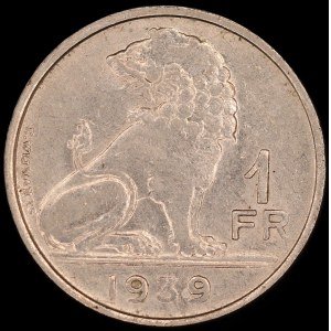 Belgium. 1 Franc 1939