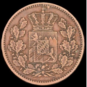 Germany. Bavaria 2 Pfenning 1871