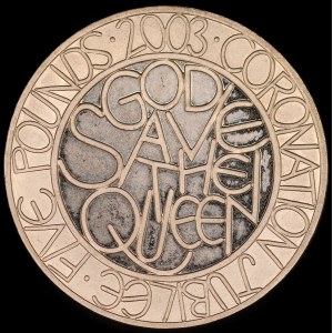 Great Britain. 5 Pounds 2003 Jubilee