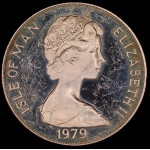 Isle of Man. 1 Crown 1979 Coinage Silver