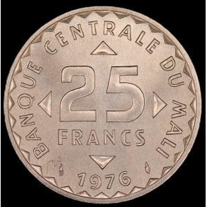 Mali. 25 Francs 1976 Essai