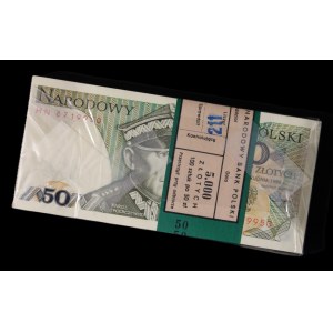 Poland. 1988 Original Bundle 50 Zlotych (100 Pcs)