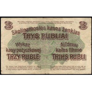 Poland. Poznań 1916 S 3 Ruble Ober Ost