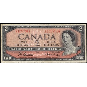Canada. 2 Dollars 1954
