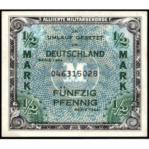 Germany. 1/2 Mark 1944 Allied Currency