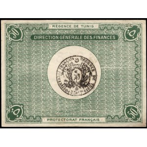 Tunisko. 50 Centimes 1919