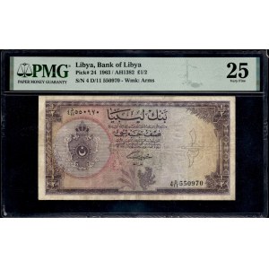 Libya. 1/2 Pound 1963