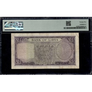 Libya. 1/2 Pound 1963