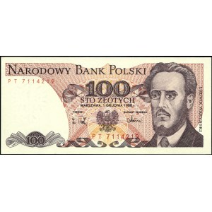 Poland. 1988 100 Zlotych Prefix PT