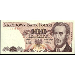 Poland. 1988 100 Zlotych Prefix TS