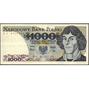 Poland. 1979 1000 Zlotych Prefix BR
