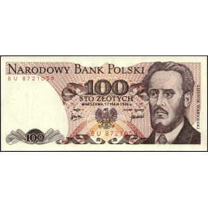 Poland. 1976 100 Zlotych Prefix BU Ekstremalnie Rzadka