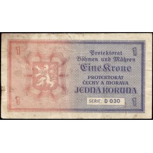 Bohemia & Moravia. 1 Koruna 1940