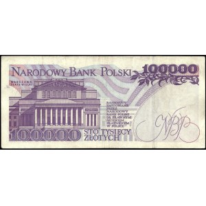 Poland. 1993 100000 Zlotych Prefix D